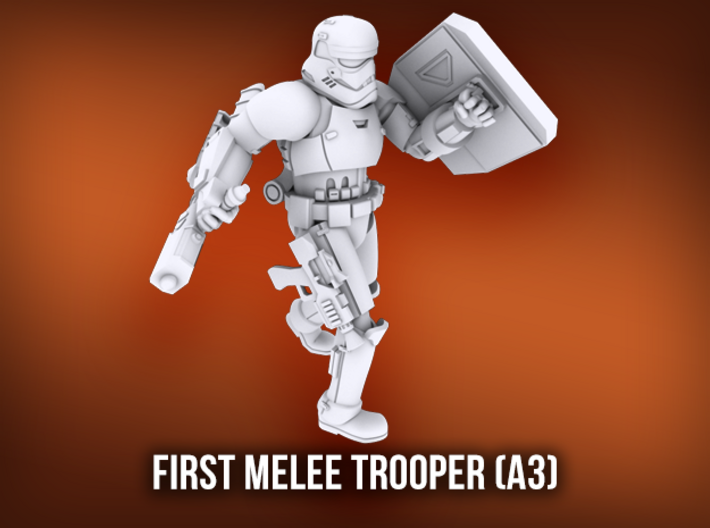 First Melee Trooper A3 3d printed 