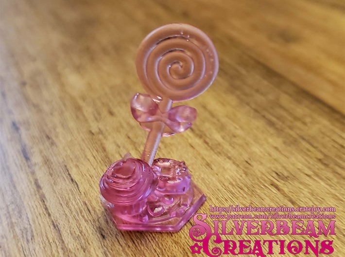 Jester lollipop Spiritual Weapon miniature 3d printed Printed on home printer anycubic photon
