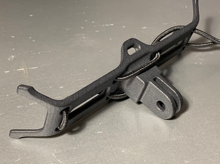 Fishing Rods universal rack (GoPro mount) 3d printed Black MJF Nylon