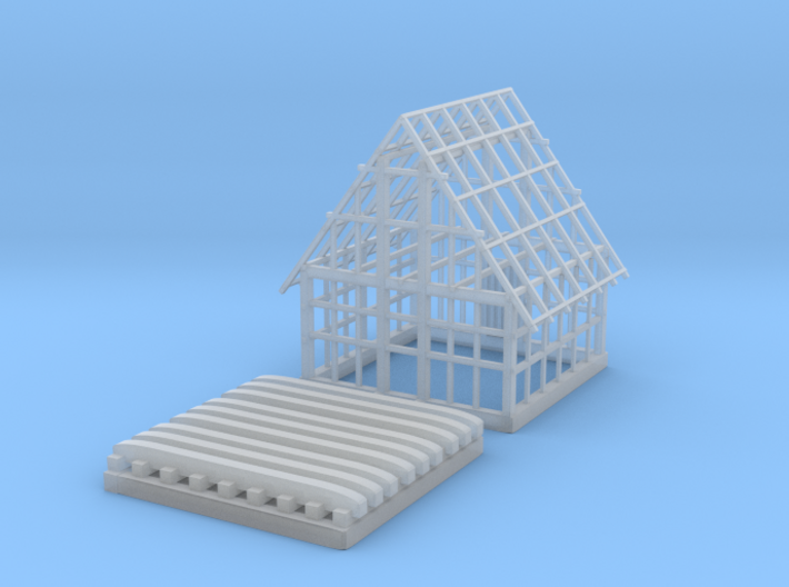 Glacier Rooftop Greenhouse and Sled 3d printed