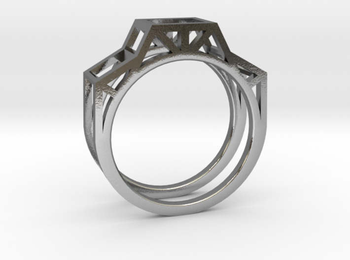 Trussed Ring 3d printed 