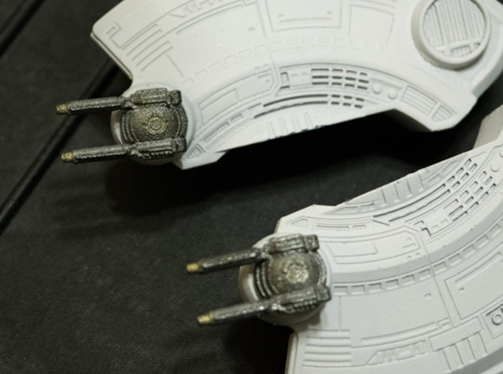 Astro Megaship Cannons 3d printed These have primer and paint applied