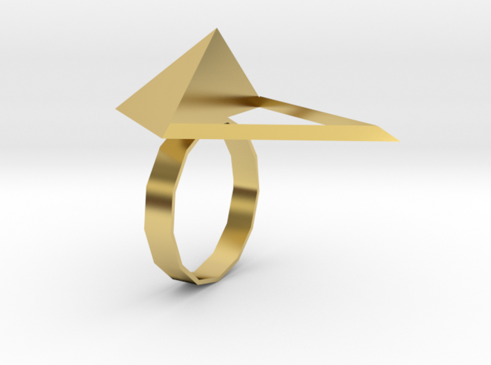 Triangle Ring 3d printed