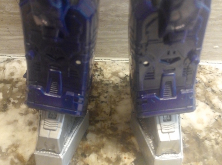TF WFC Siege - Shockwave Feet Extensions 3d printed