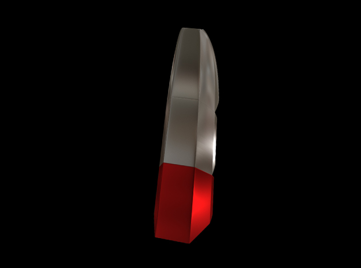 Iron Man Steel Middle Finger (Joint 1) 3d printed CG Render (What's highlighted Red will be printed)