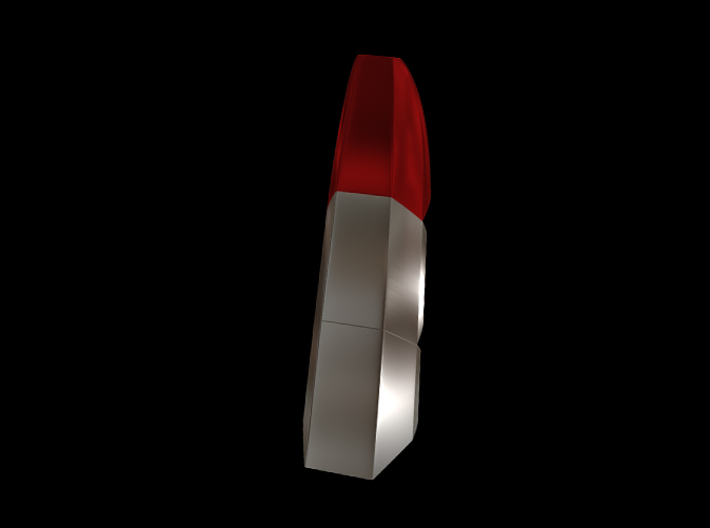 Iron Man Steel Middle Finger (Joint 3) 3d printed CG Render (What's highlighted Red will be printed)