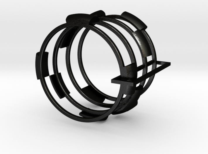 The Four Kings puzzle ring 3d printed 