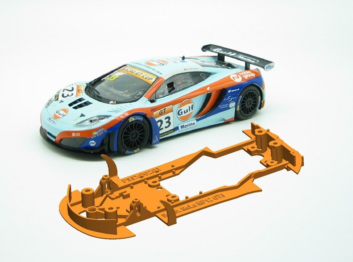 PSSX00201 Chassis for Scalextric McLaren MP4-12c 3d printed