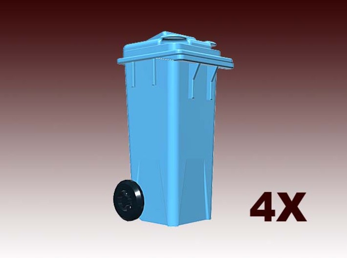 Kliko garbage can - 1:50 - 4X 3d printed 