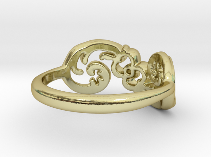 Swedish kurbits Dalarna Jewelry Women Dala Ring 3d printed Love Grows Ring 