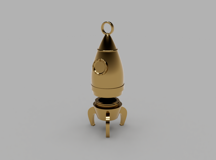 Rocket Pendant - Type-1A 3d printed Illustrative 3D Render