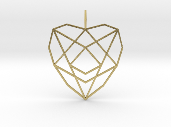 Crystalline Heart Matrix (Flat) 3d printed