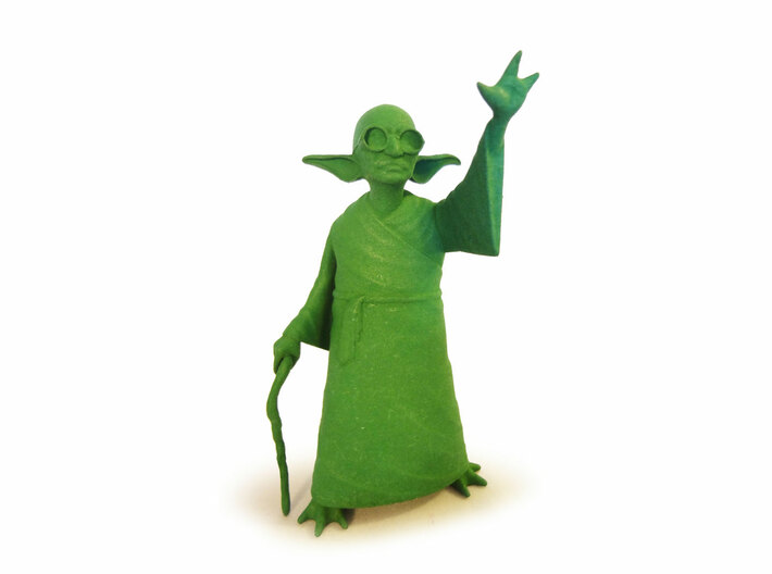YoGandhi 3d printed Printed polished solid green.