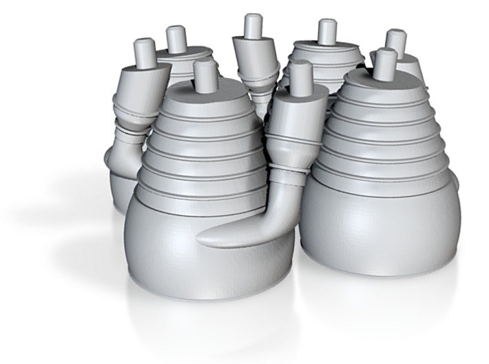 H-1 Engines (1:70 Outboards ONLY) 3d printed