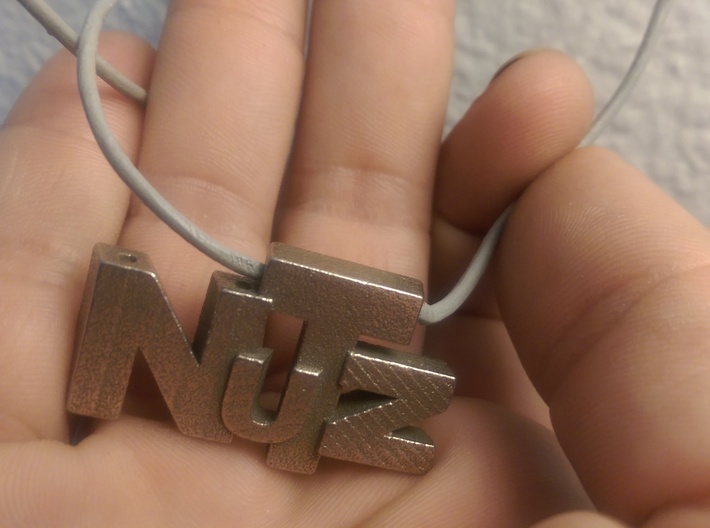 NuTz Letters 3d printed