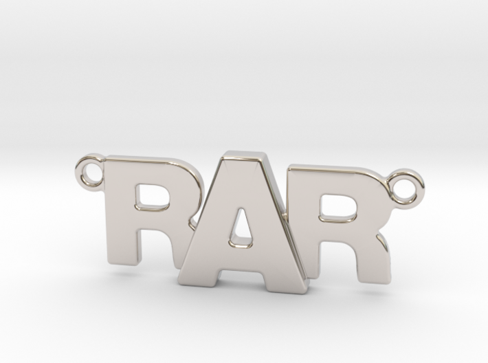 Monogram Pendant RRA 3d printed