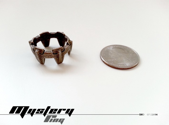 Mystery Ring (small) 17 mm 3d printed
