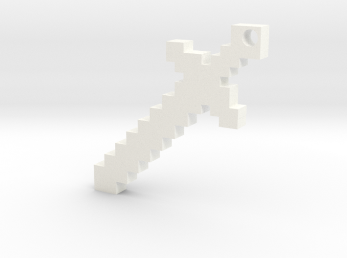 Minecraft Sword Keychain 3d printed