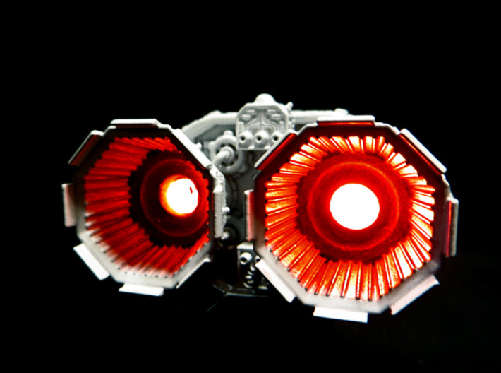 BYOS PART ENGINE TWIN 3d printed BYOS engine twin lighted with led -not included-.
