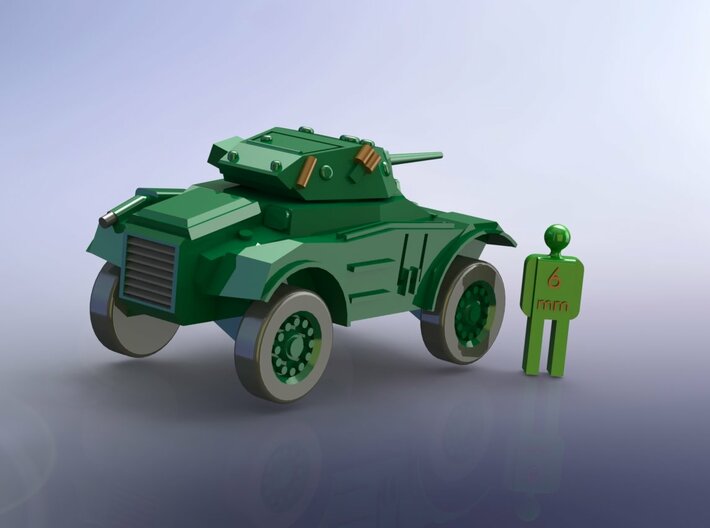 British Coventry Amoured Car Mk I 1/285 6mm 3d printed 