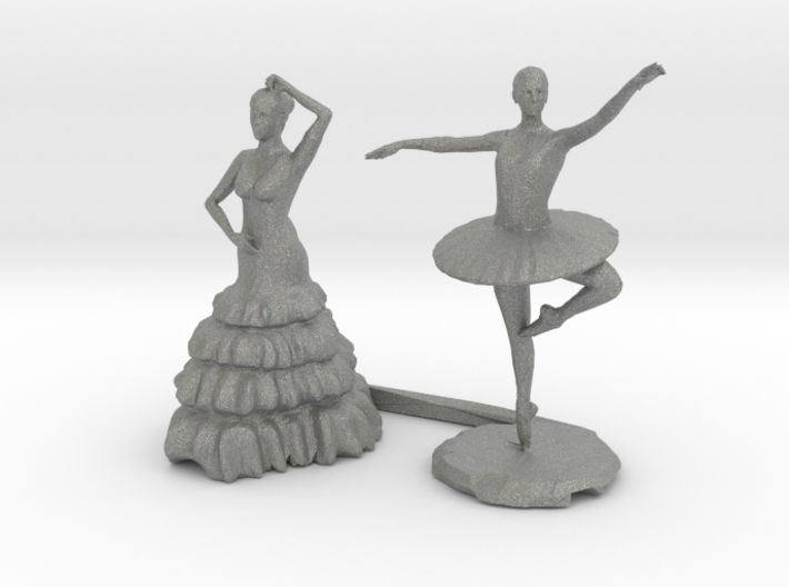 S Scale Dancers 3d printed This is render not a picture