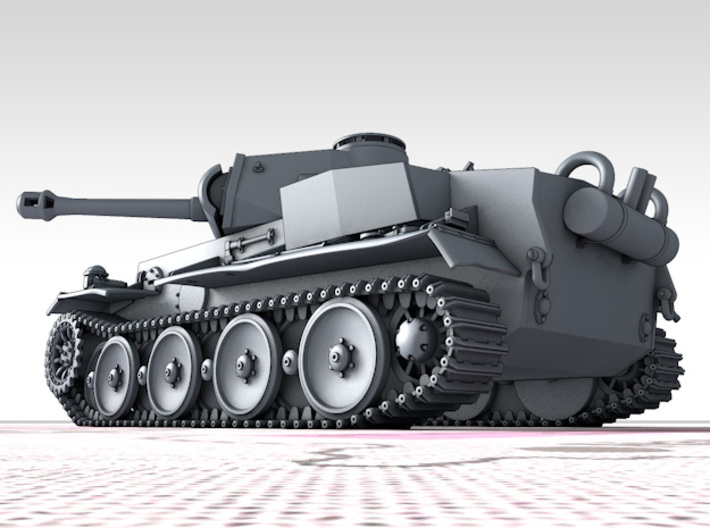 1/72 Pz.Kpfw VI VK36.01 (H) 10.5cm L/28 Tank  3d printed 3d render showing product detail