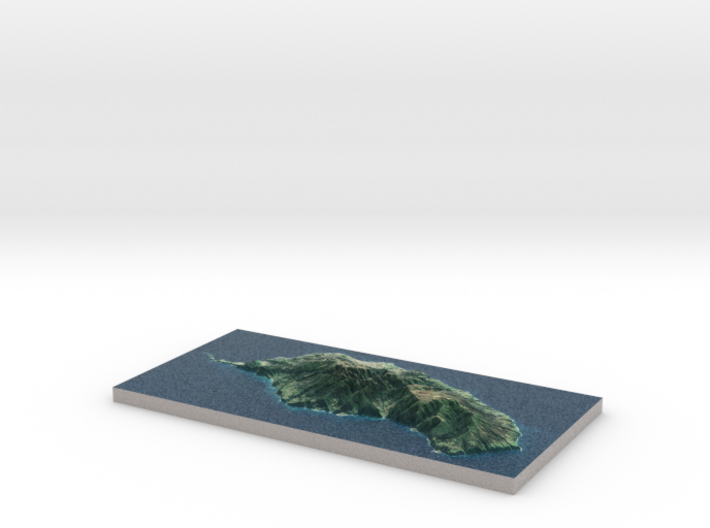 Madeira Island Terrain Map 3d printed 