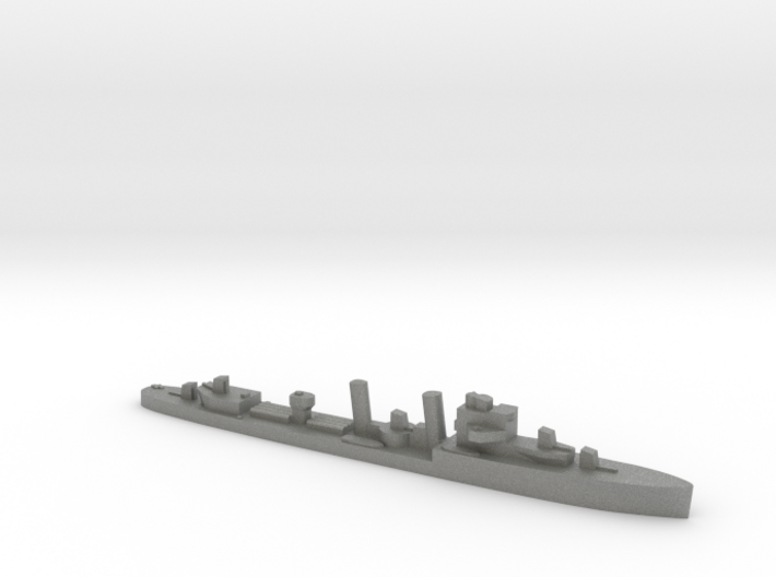 HMS Exmouth 1:1800 WW2 destroyer 3d printed