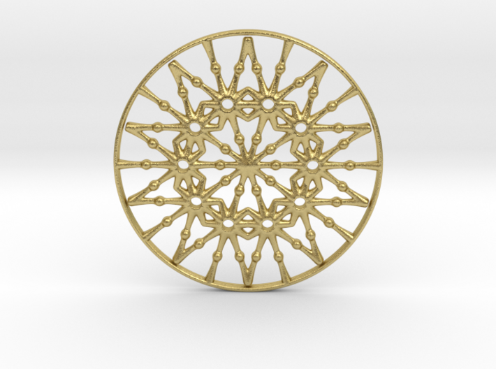 Bulbs Wheel Pendant 3d printed