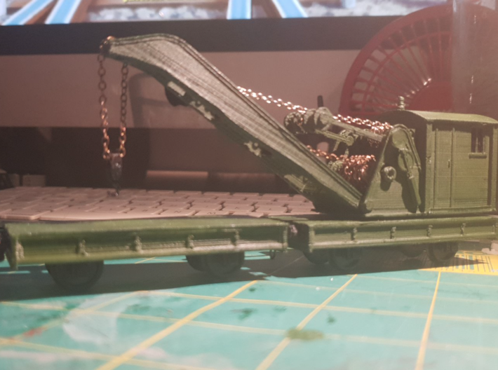 Breakdown Crane &amp; Flatbed OO / HO (Right) 3d printed Model with details on left (other model)