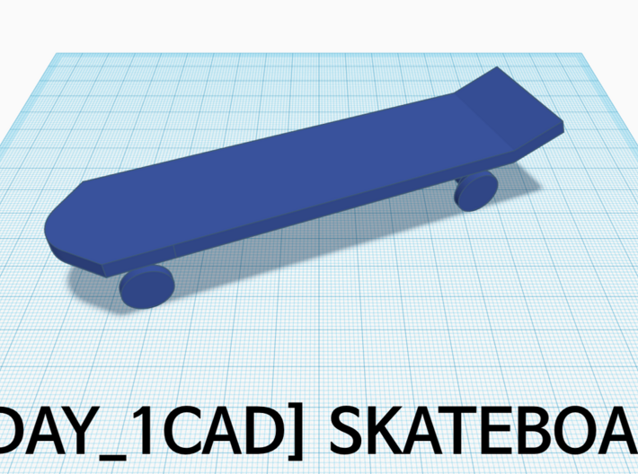[1DAY_1CAD] SKATEBOARD  3d printed 