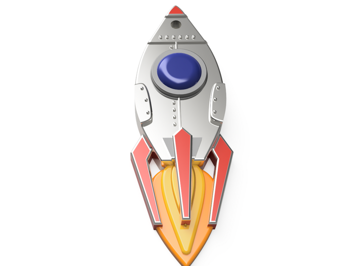 Rocket - Type-1 3d printed Illustrative 3D Render