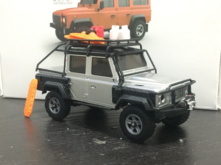 Orlandoo D110 Roof rack and half cage - Pickup ver 3d printed 