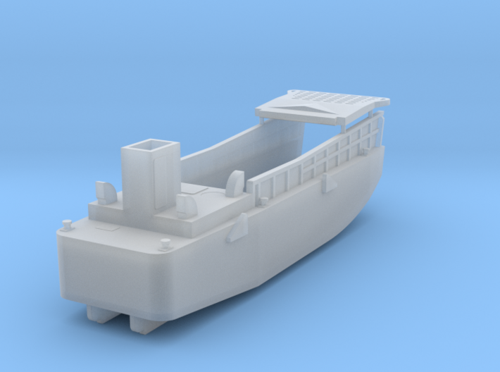 LCM3 Scale 1:200 Landing Craft with pivot hinge po 3d printed