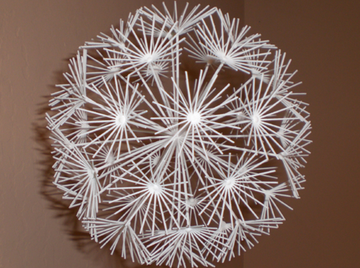Dandelion 3d printed Large 'dandelion' model, weighs 1/2 oz, spins in a slight breeze...