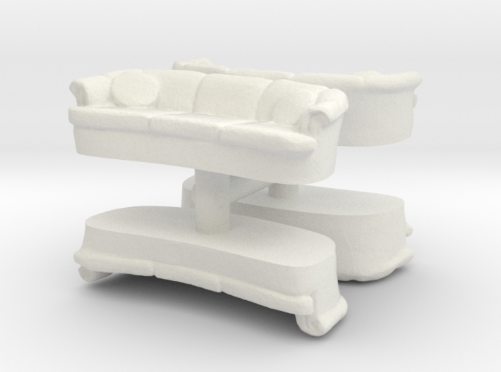 Sofa (4 pieces) 1/100 3d printed