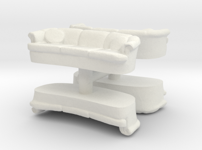 Sofa (4 pieces) 1/120 3d printed