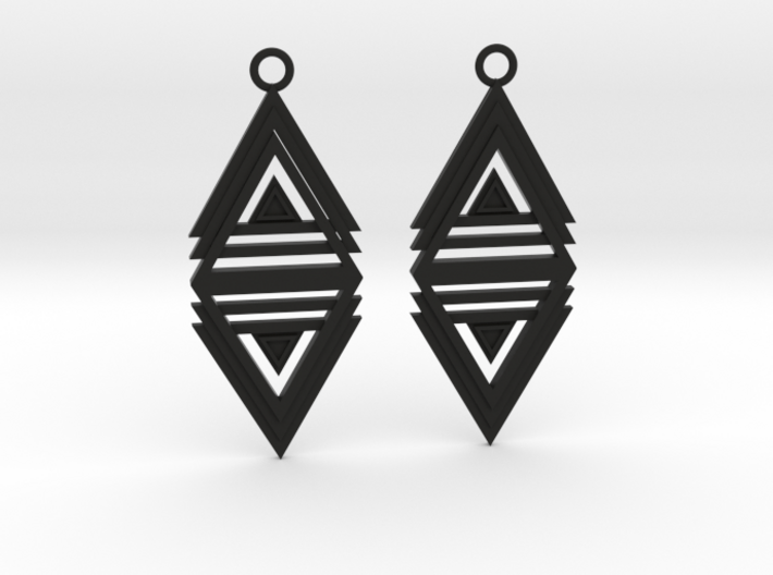 Geometrical earrings no.20 3d printed