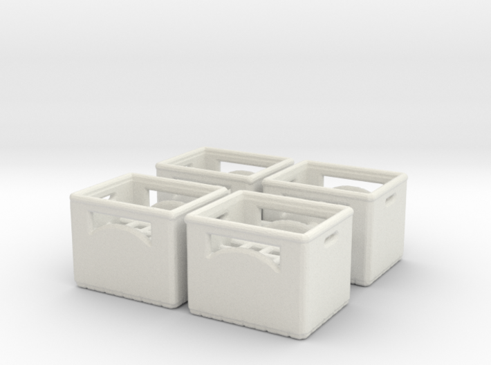 Bottle crate (4 pieces) 1/43 3d printed 