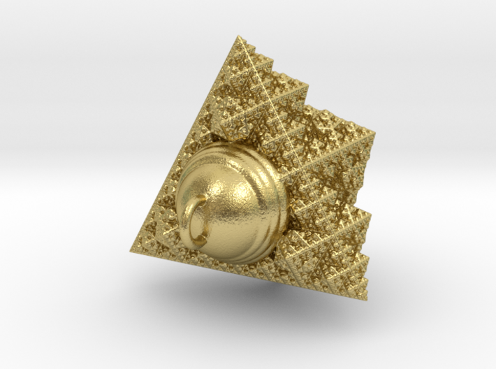 fractal pendant (1.69cm) 3d printed