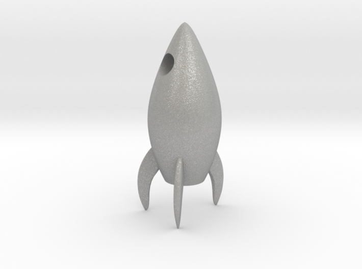 Rocket pendant 3d printed