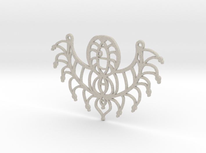:Twisted Elements: Pendant 3d printed