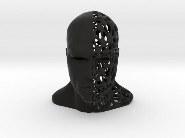 Male Split-Voronoi Head 3d printed