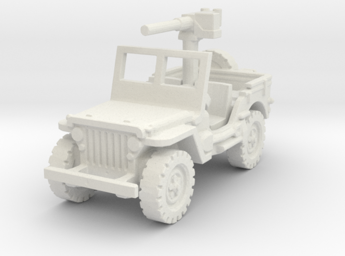 Jeep Willys 50 cal (window up) 1/120 3d printed