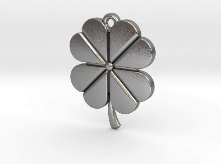 Pendant for Luck -- Four Leaf Clover 3d printed