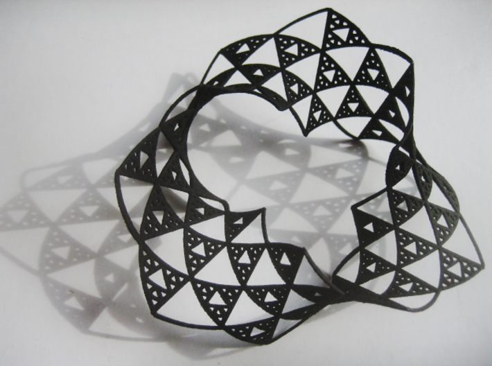 Sierpinski Triangle Mobius 3d printed
