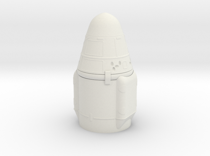 Ultra detailed SpaceX Cargo Dragon Capsule 1/72 sc 3d printed