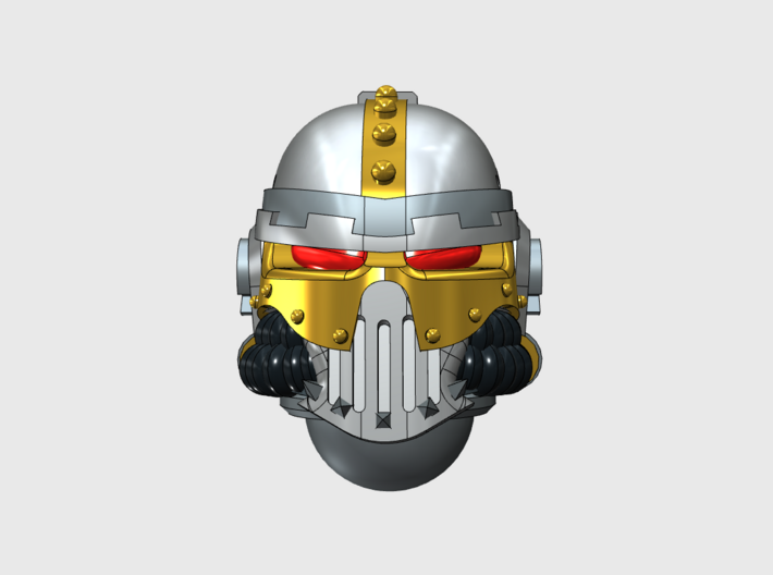 10x Base - Iron Skull Helmets 3d printed 