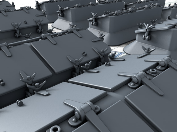 1/56 Royal Navy Deck Skylight Set 3d printed 3d render showing product detail