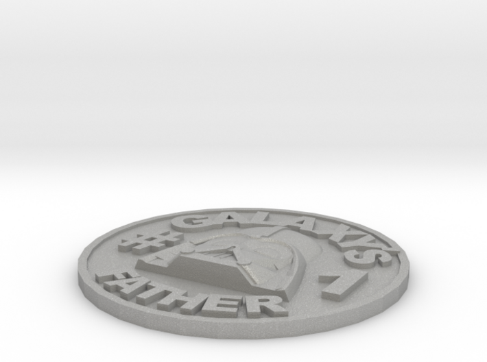 Galaxy's #1 Father Memorial Coin Father's Day Gift 3d printed